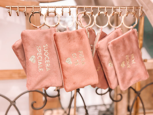 Portamonete con dedica