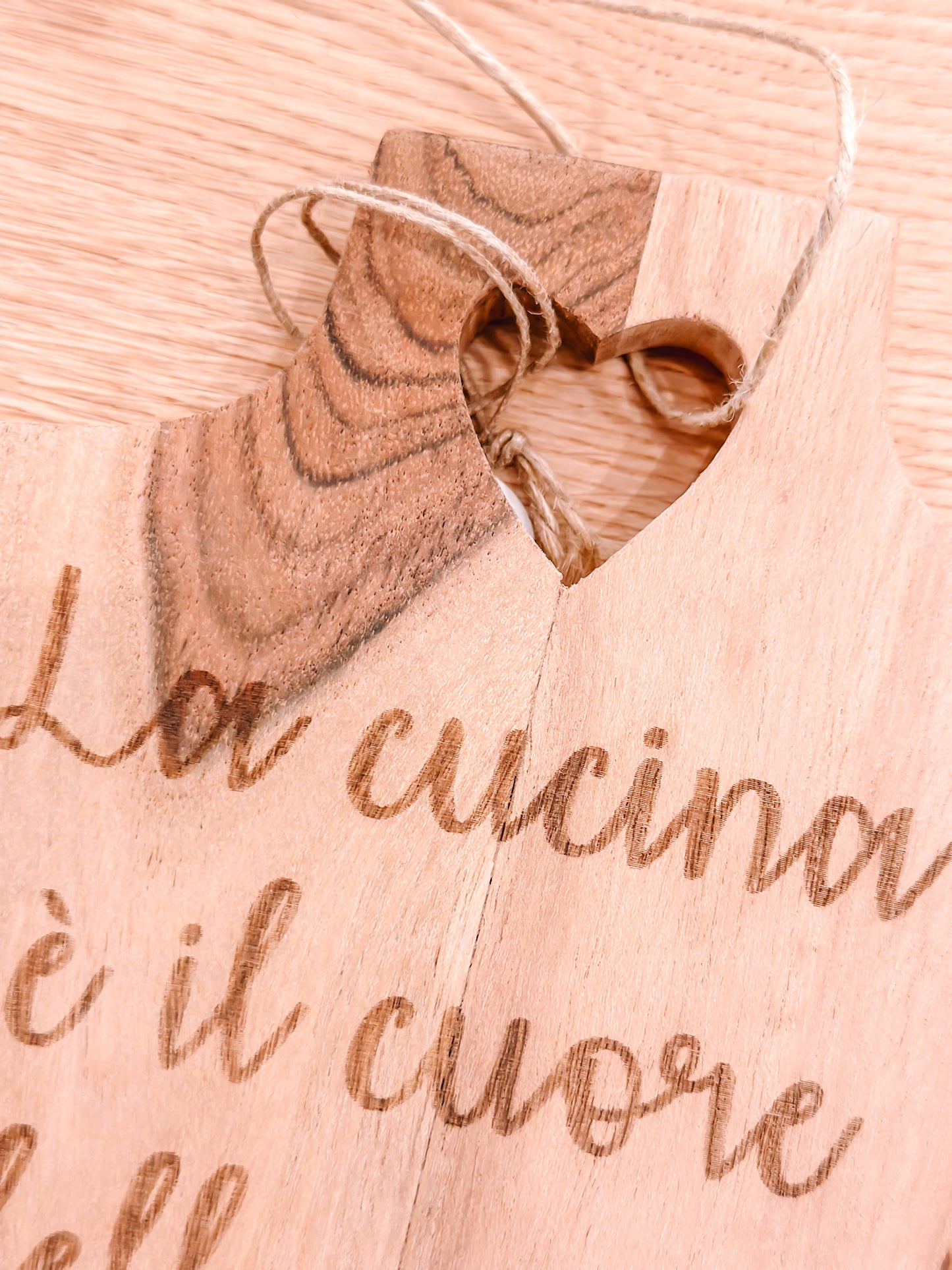 Tagliere "La cucina è il cuore della casa"