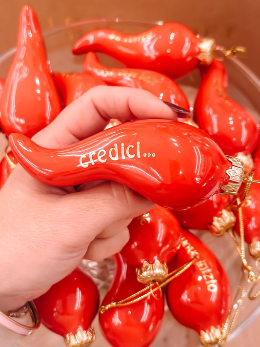 Corno da appendere con dedica