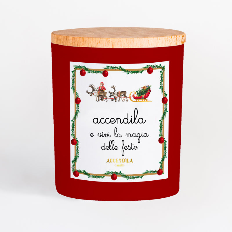 Candela Accendila Xmas magia delle feste