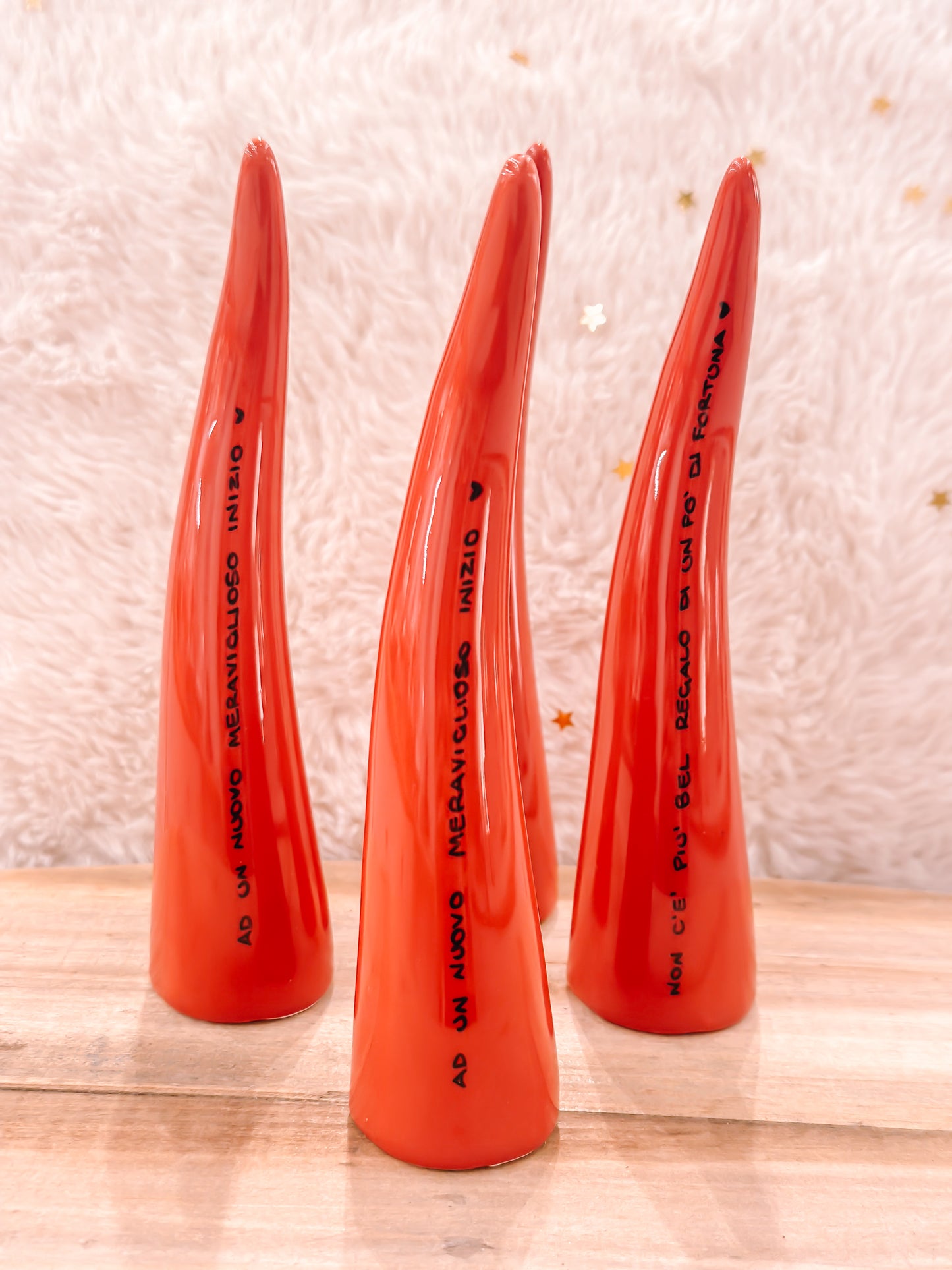 Corno da appoggio con dedica