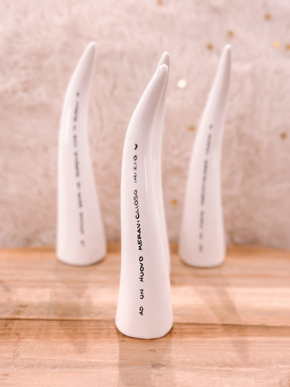 Corno da appoggio con dedica