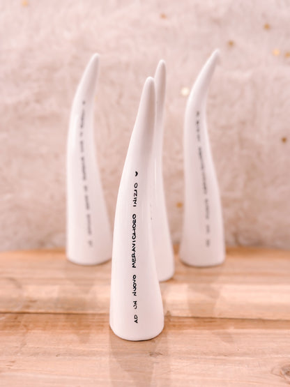 Corno da appoggio con dedica