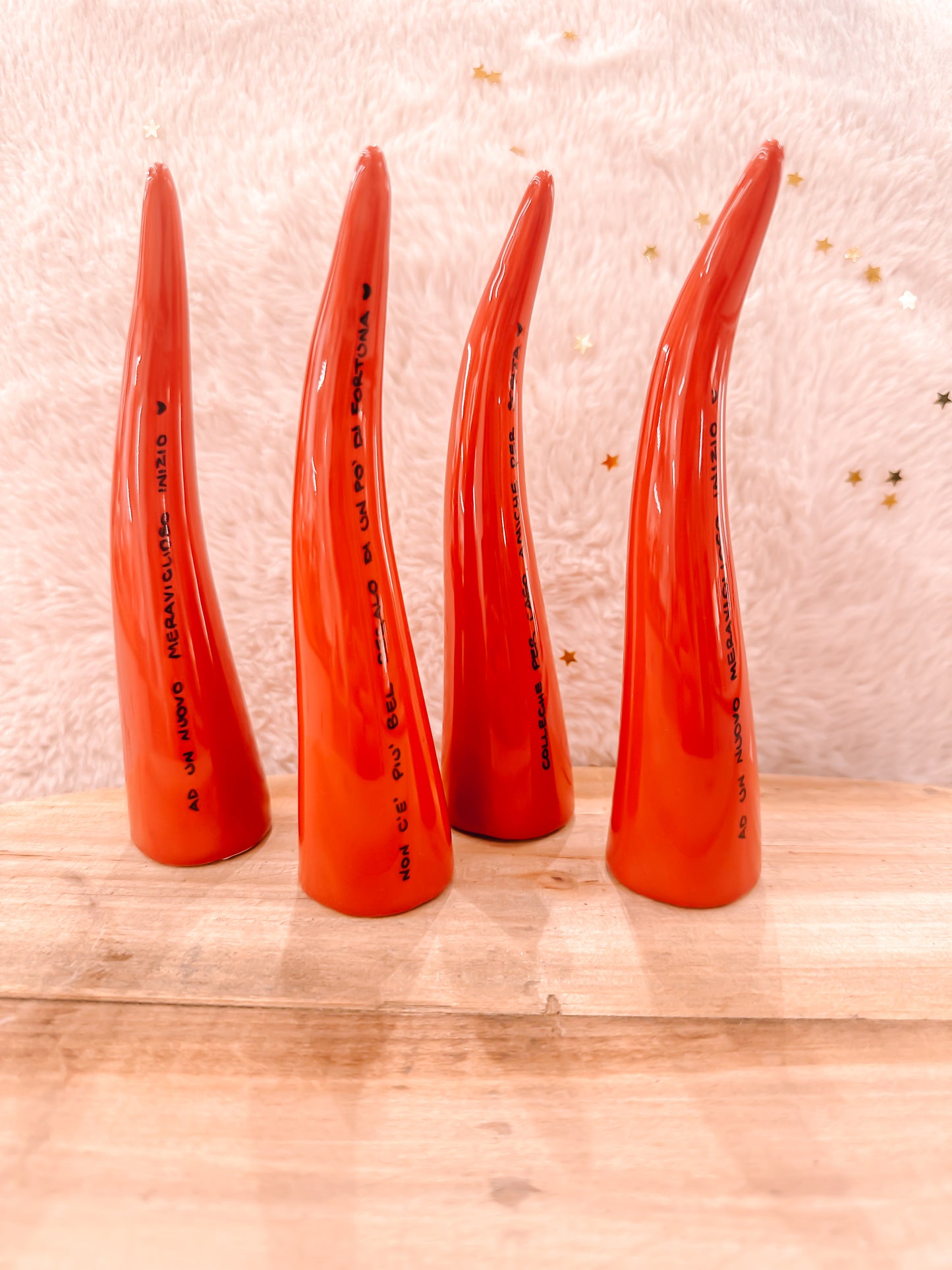 Corno da appoggio con dedica