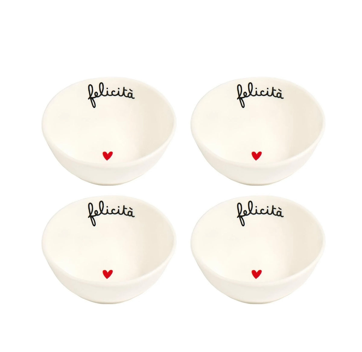 Set 4 ciotoline piccole (felicità)