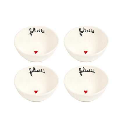 Set 4 ciotoline piccole (felicità)