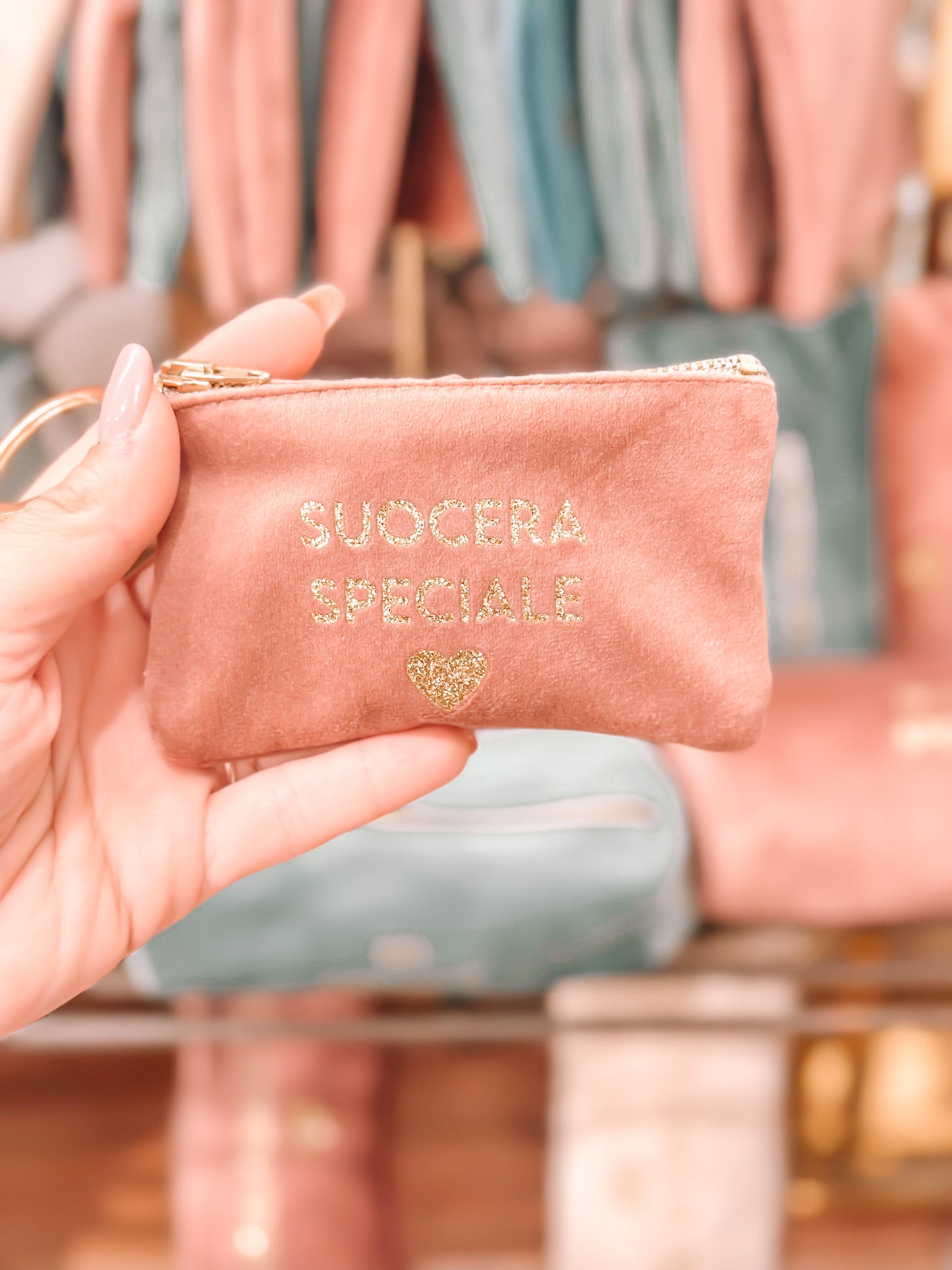 Portamonete con dedica