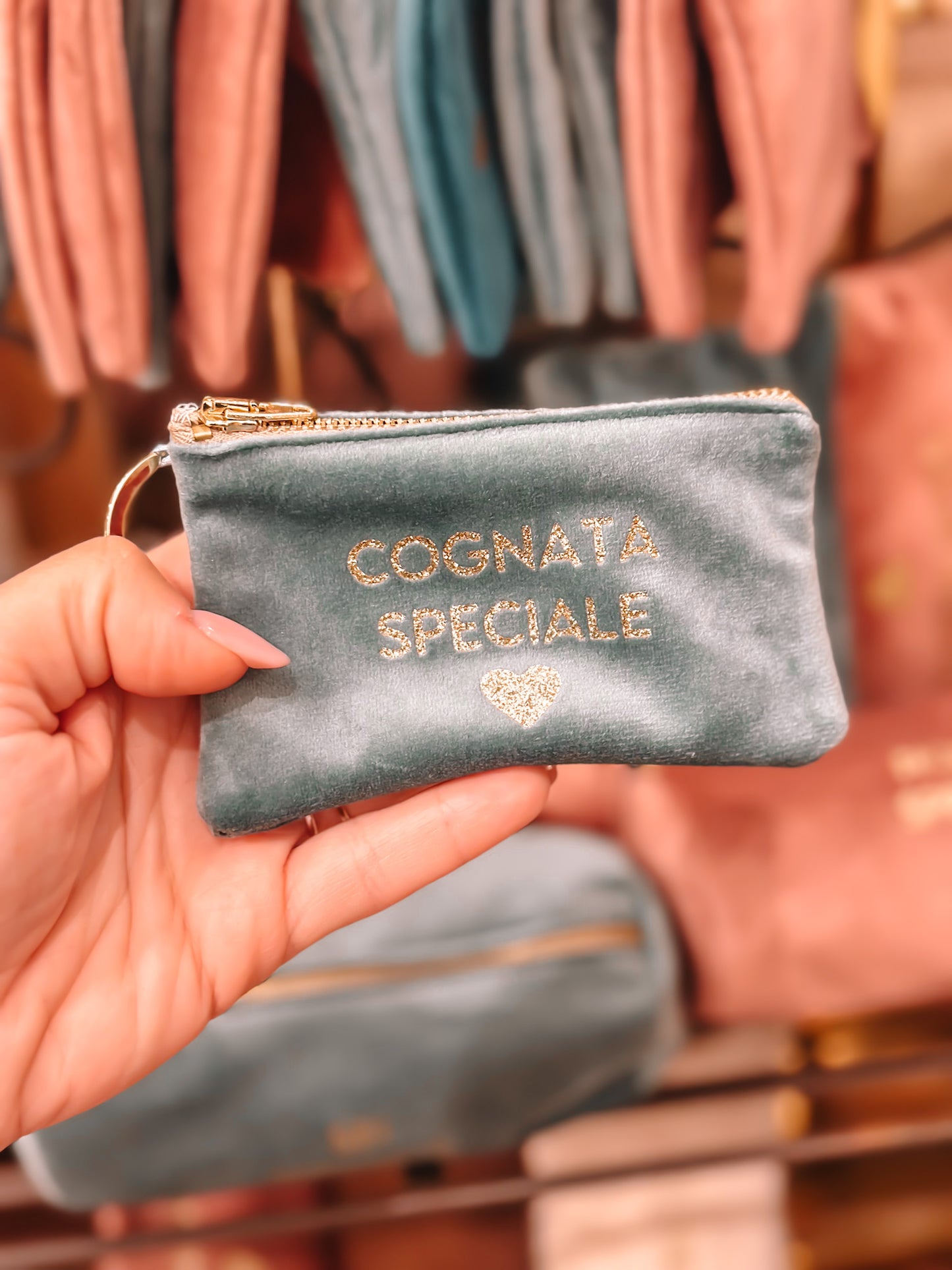 Portamonete con dedica