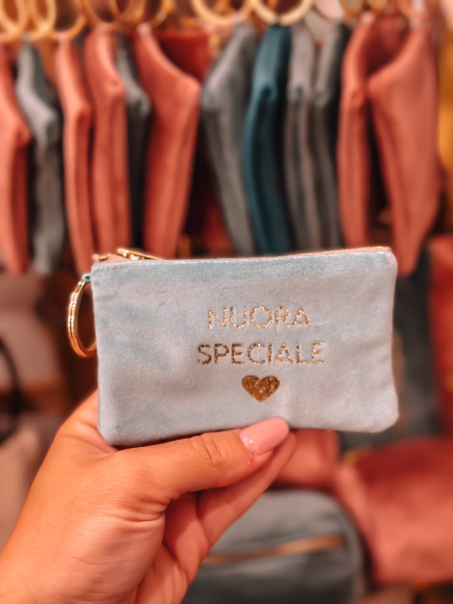 Portamonete con dedica