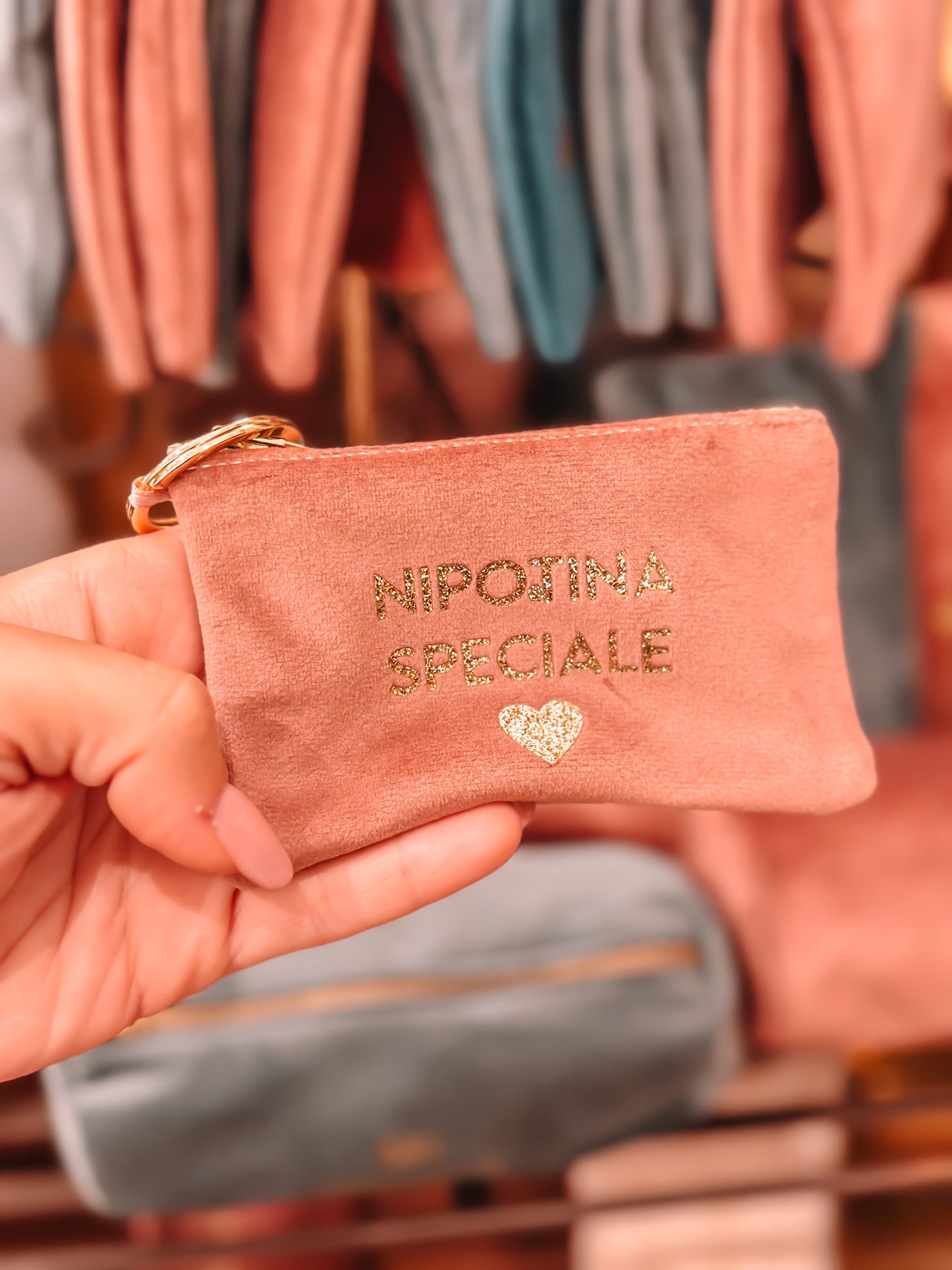 Portamonete con dedica