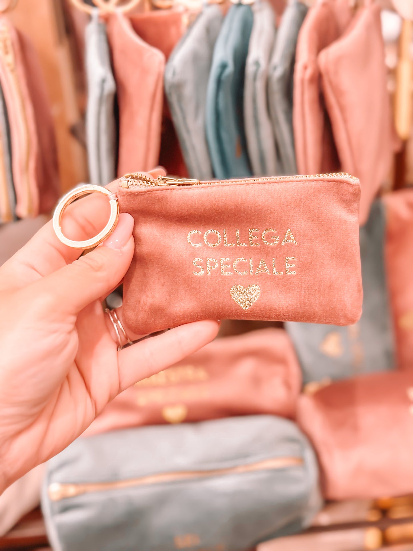 Portamonete con dedica