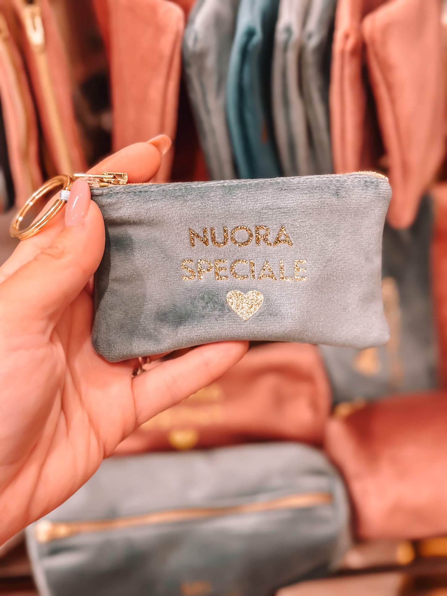 Portamonete con dedica