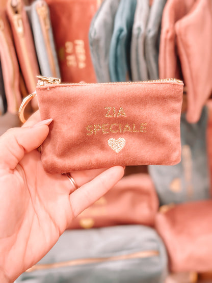 Portamonete con dedica