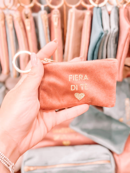 Portamonete con dedica