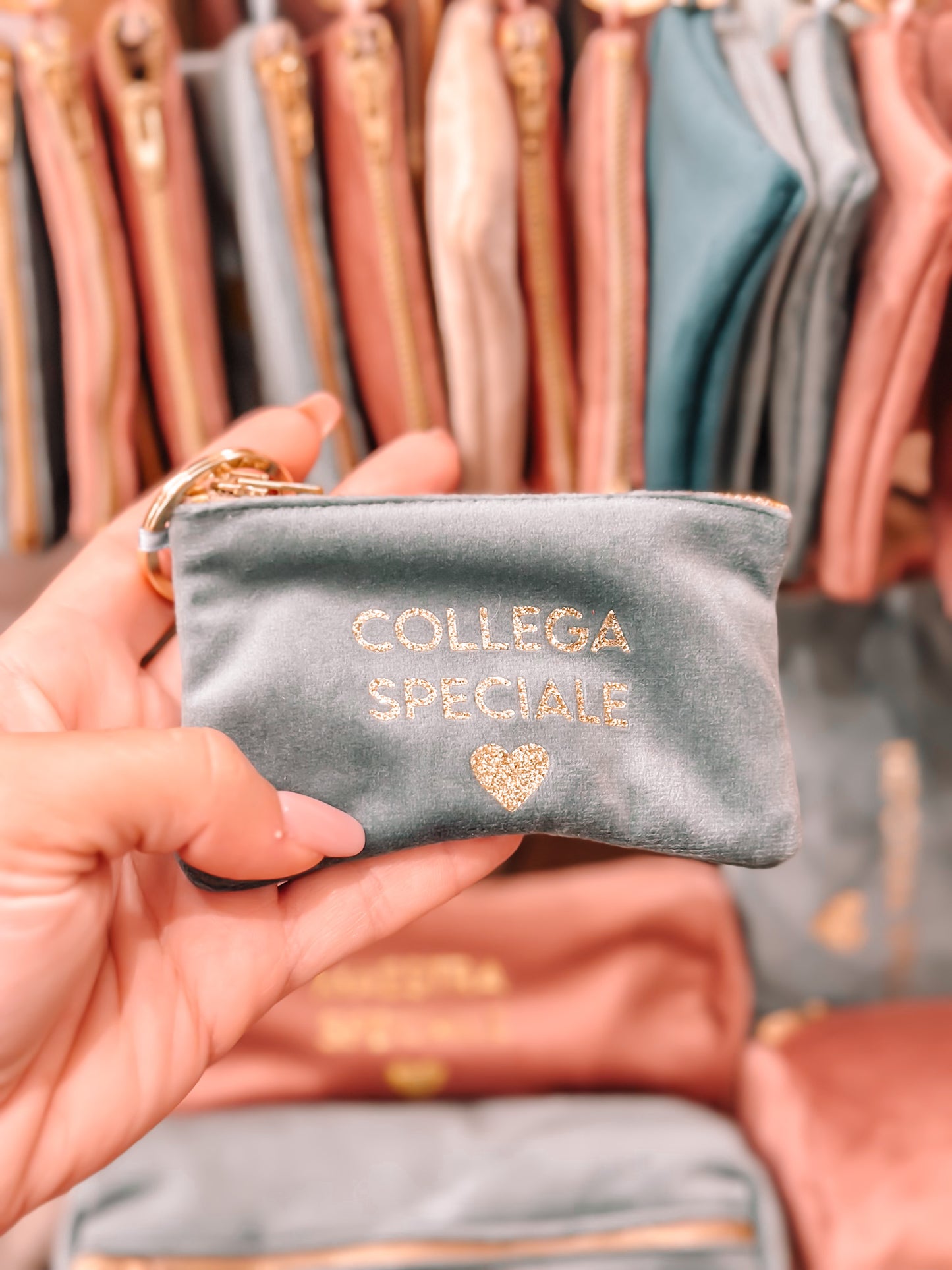 Portamonete con dedica