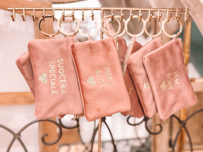 Portamonete con dedica