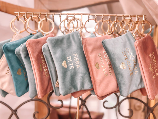 Portamonete con dedica