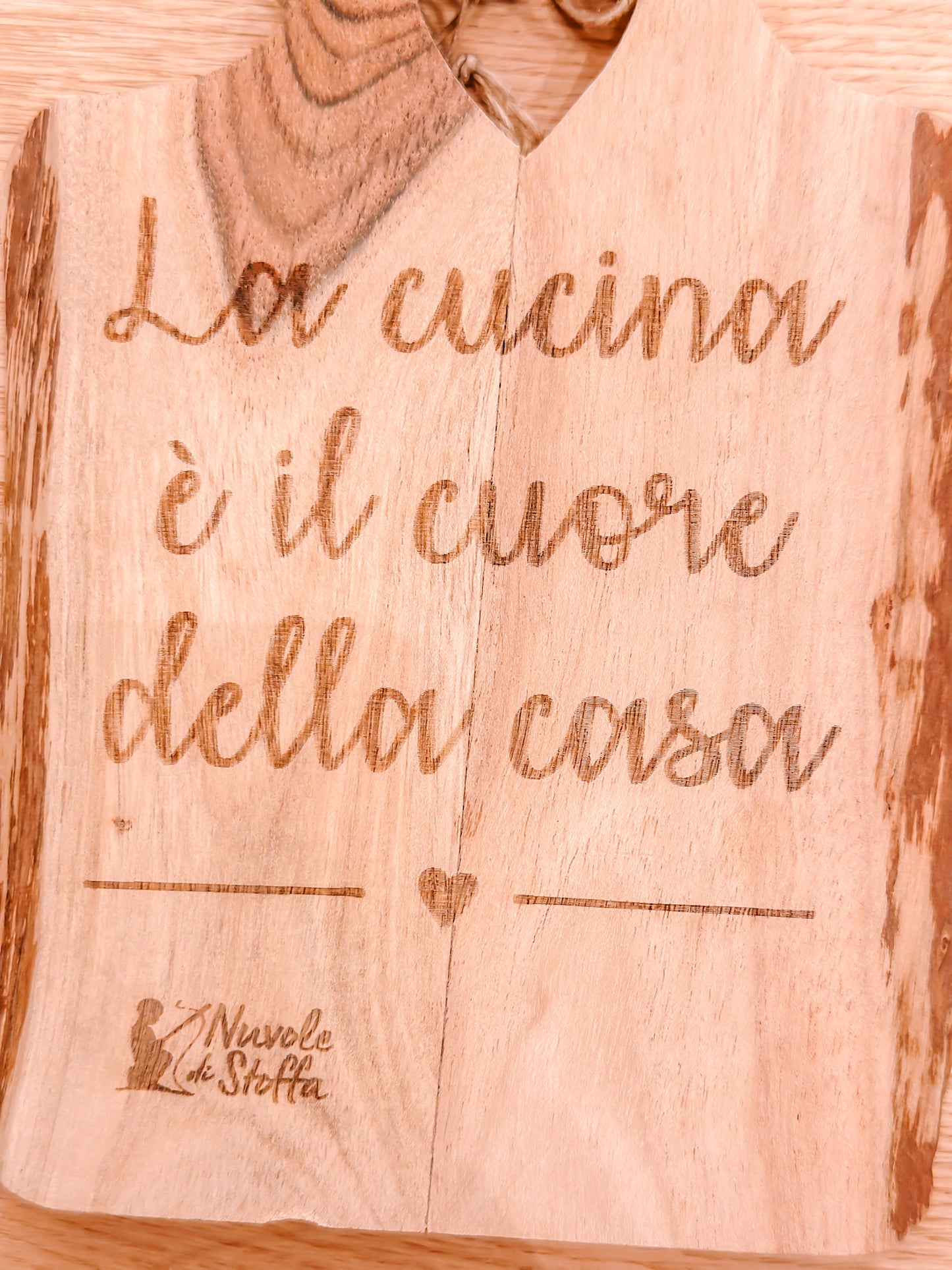 Tagliere "La cucina è il cuore della casa"