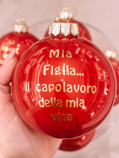 Pallina grande con dedica