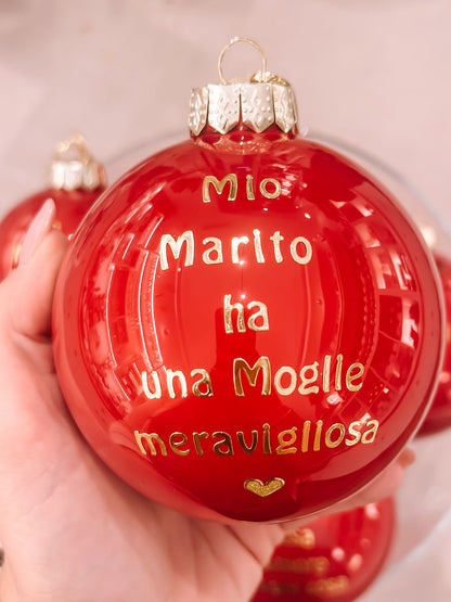 Pallina grande con dedica