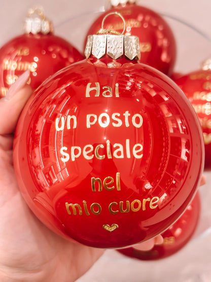 Pallina grande con dedica