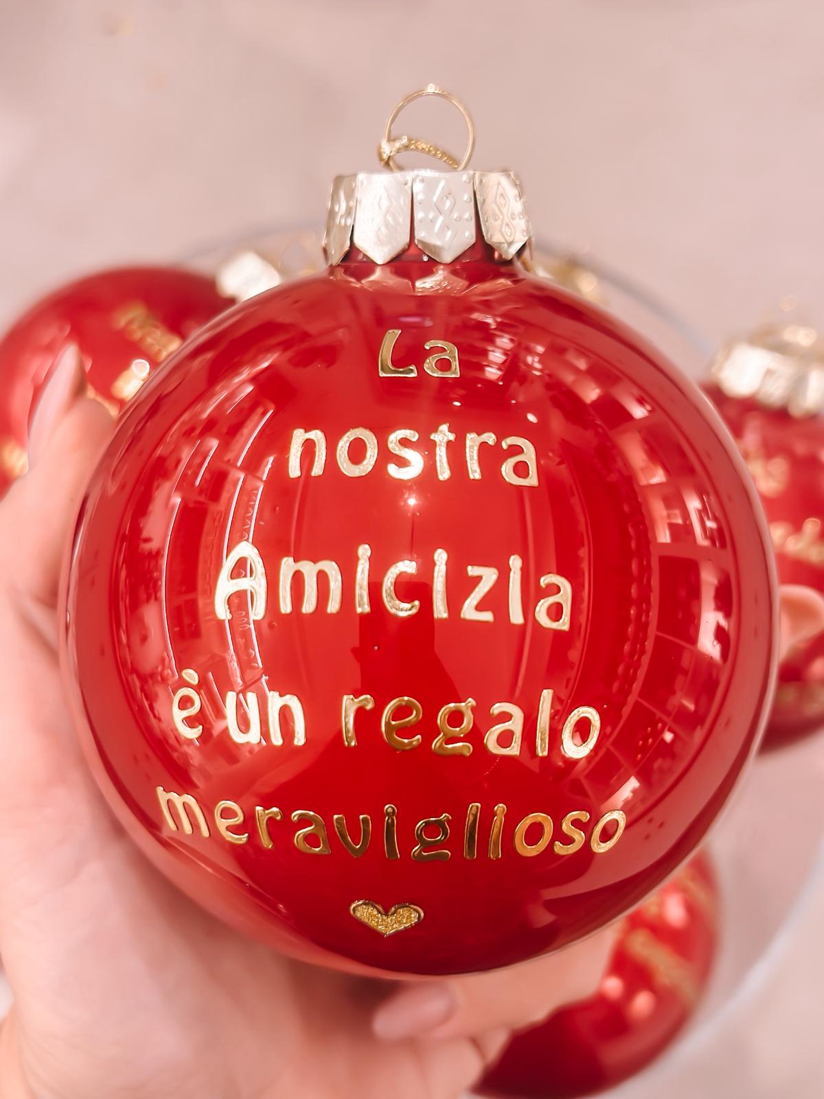 Pallina grande con dedica