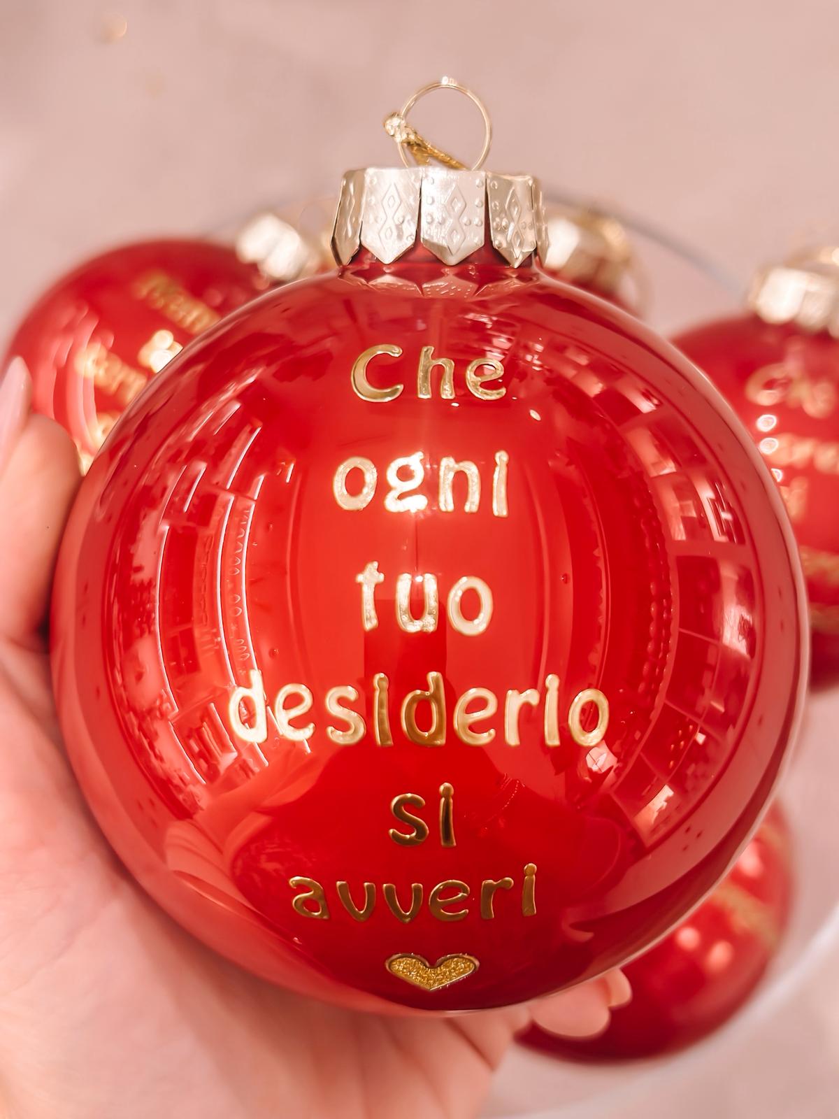 Pallina grande con dedica