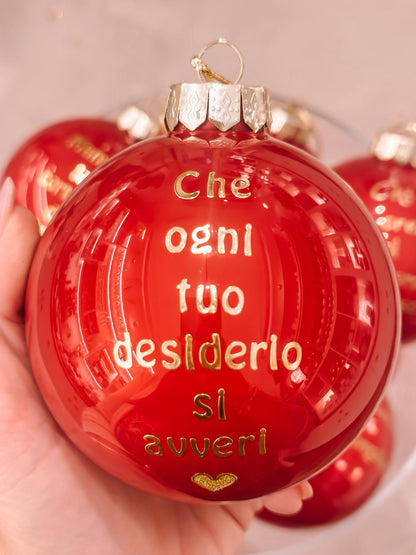 Pallina grande con dedica