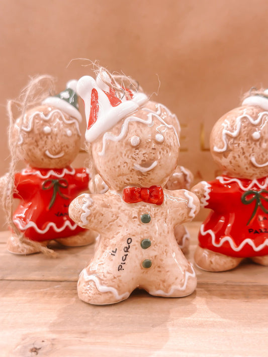 Omino di marzapane con dedica