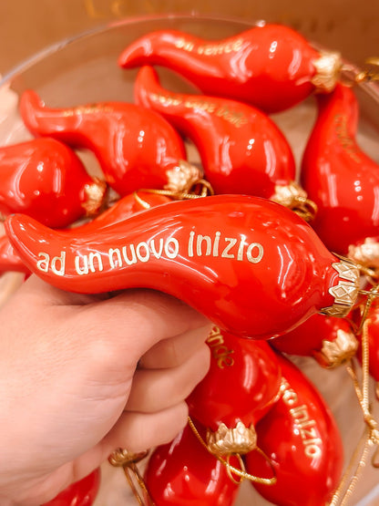 Corno da appendere con dedica