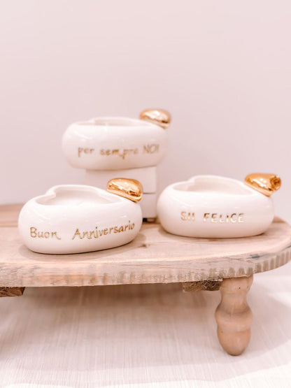 Candela a cuore con dedica