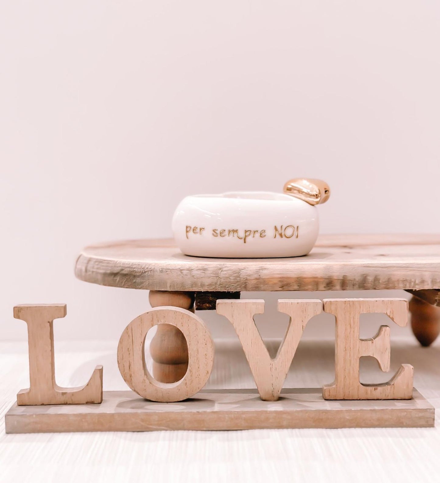 Candela a cuore con dedica