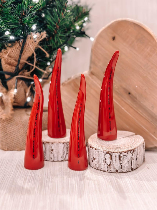 Corno da appoggio con dedica