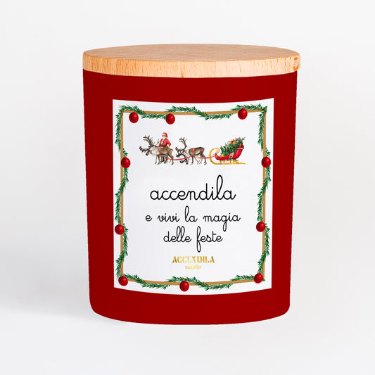 Candela Accendila Xmas magia delle feste