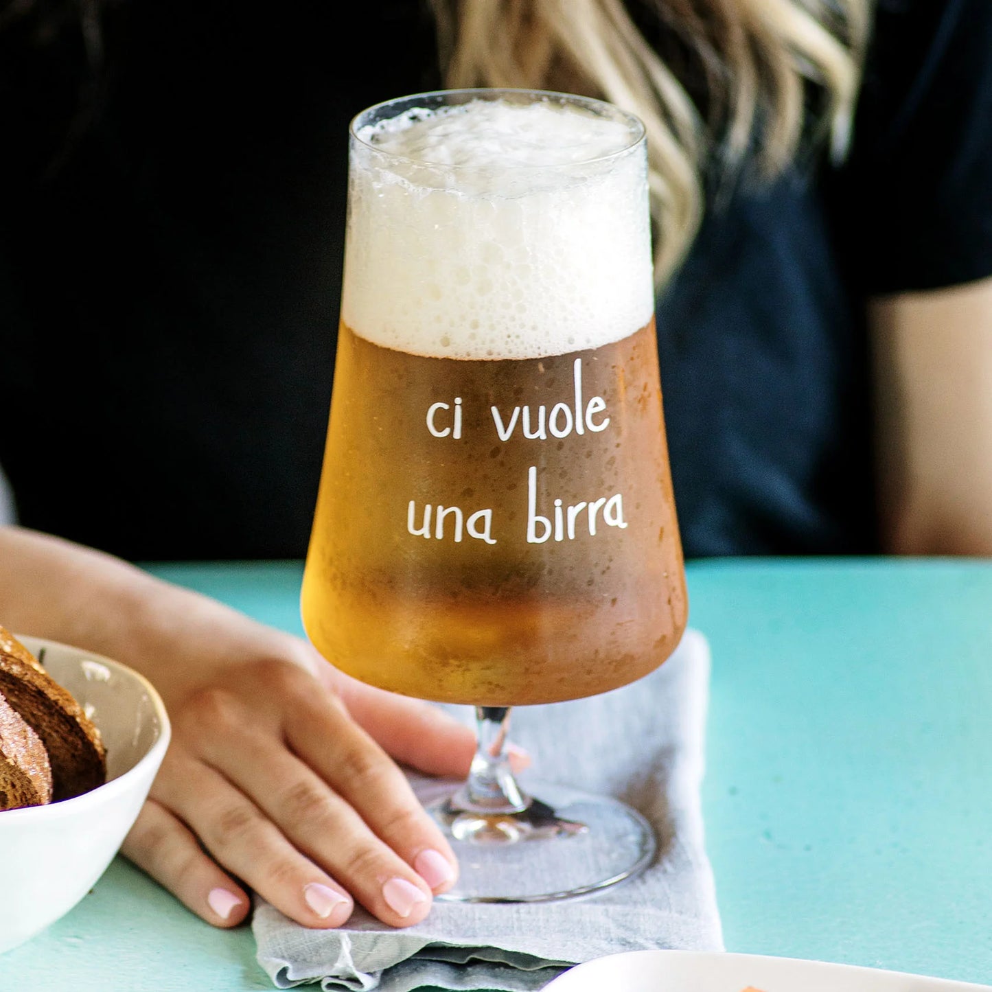 Set 2 bicchieri birra "Ci vuole una birra"