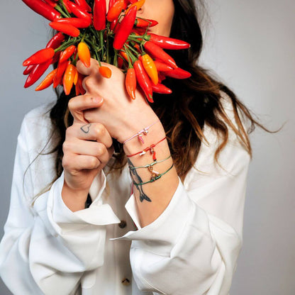 Bracciale filo magico corno colorato