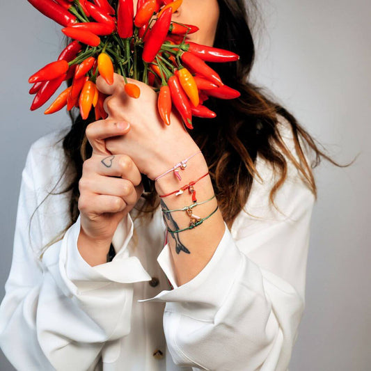 Bracciale filo magico corno colorato